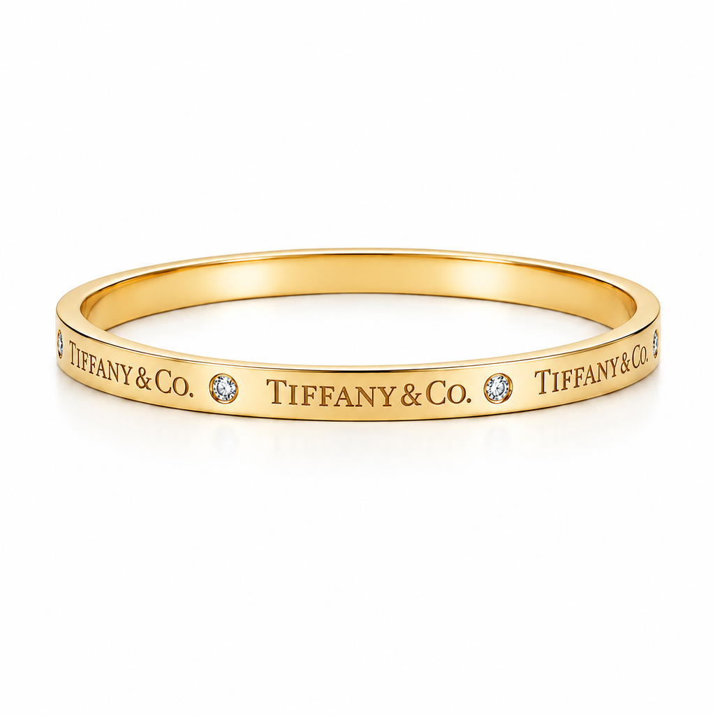 Majesty Jewelry Tiffany Armreif 18K Vergoldet 6.2 cm