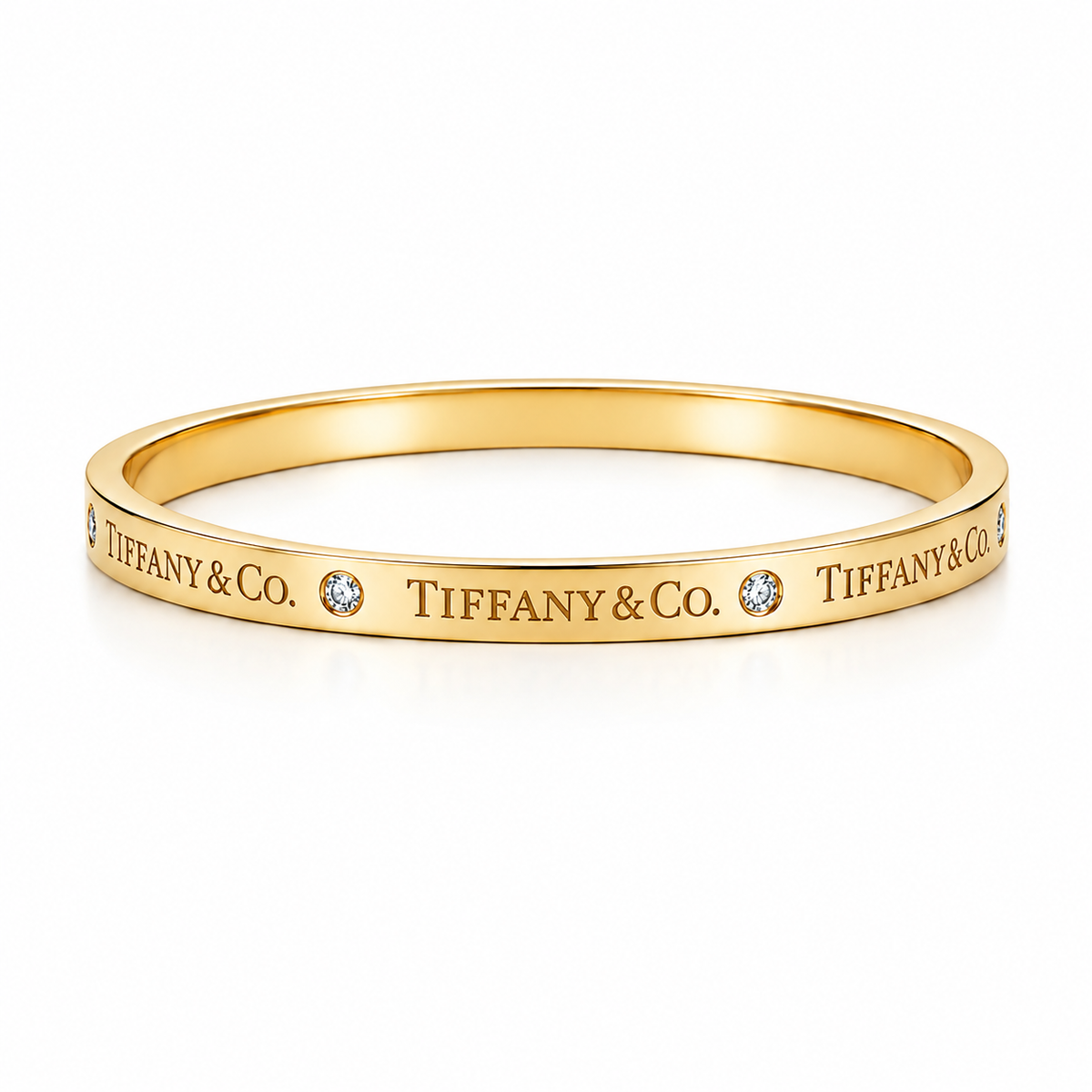 Majesty Jewelry Tiffany Armreif 18K Vergoldet 6.2 cm