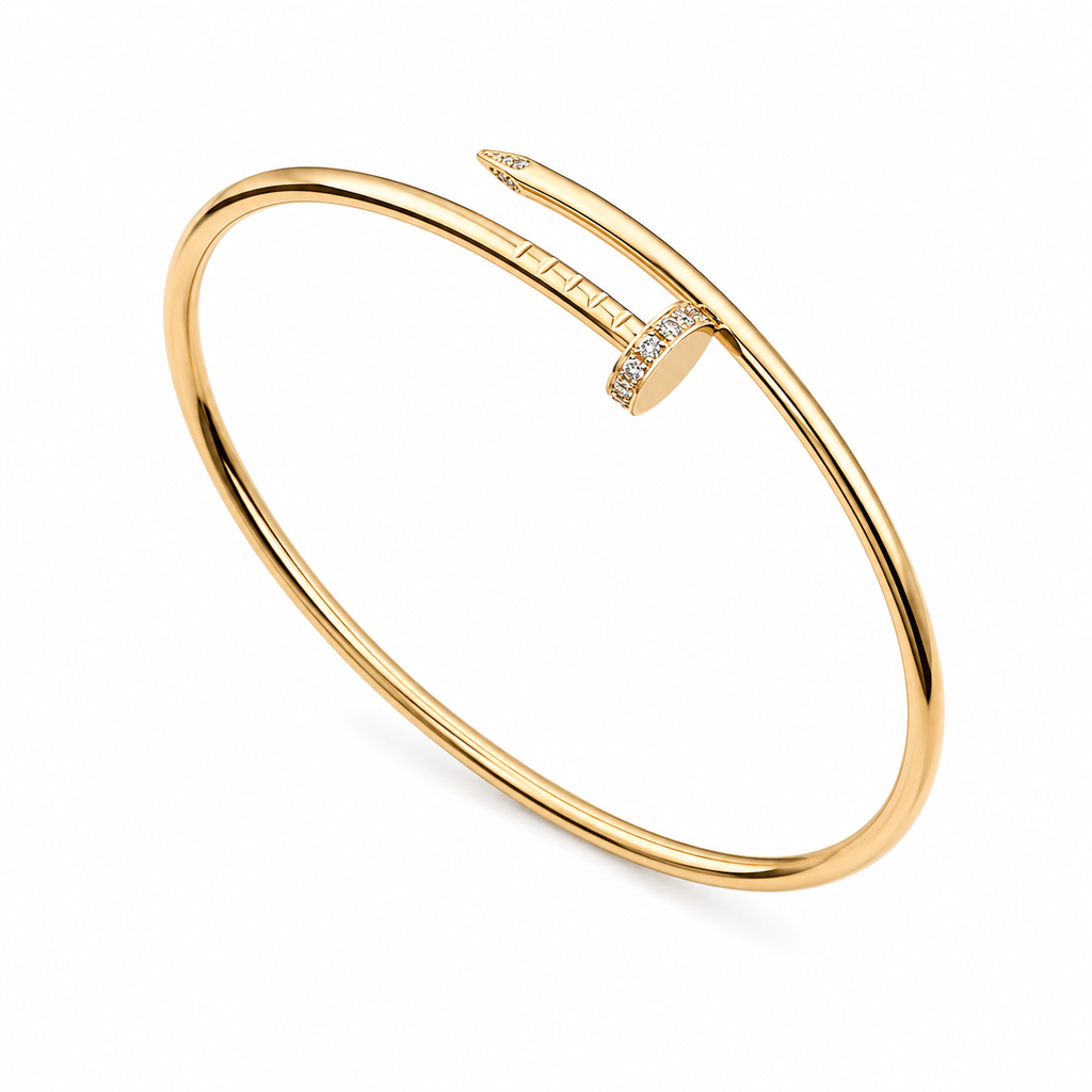 Majesty Jewelry Bangle Mini Nail 18K Vergoldet 6 cm