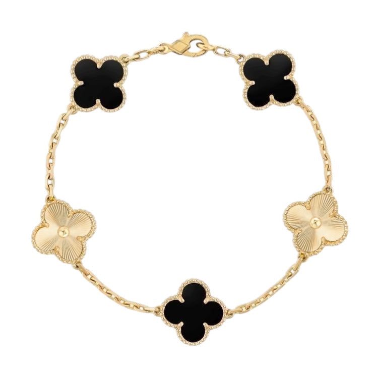 Majesty Jewelry Clover Laser Armband 18K Vergoldet Gold