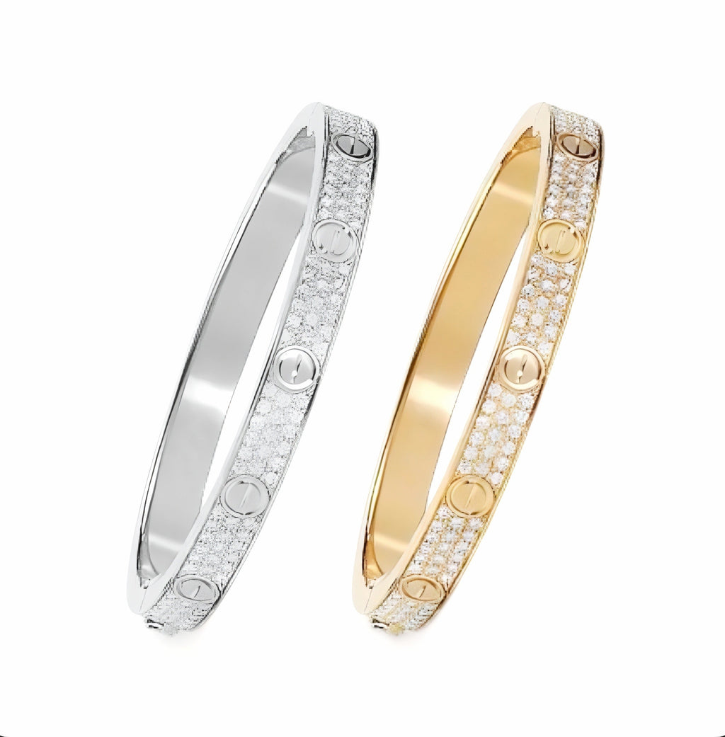 Majesty Jewelry Bangle Diamond Carrie 18K Vergoldet 5.8 cm