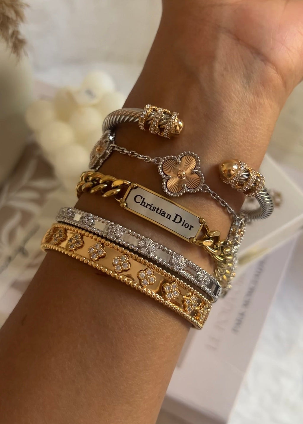 Majesty Jewelry Bangle Firenze 18K Vergoldet 6 cm