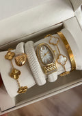 Majesty Jewelry Set White Serpenti 18K Vergoldet Gold
