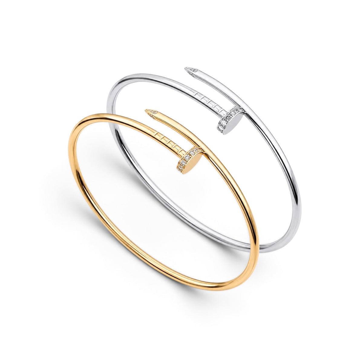 Majesty Jewelry Bangle Mini Nail 18K Vergoldet 6 cm