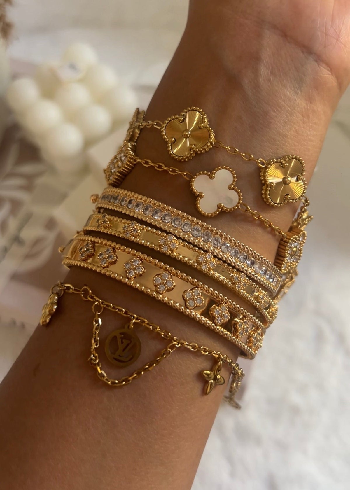 Majesty Jewelry Luvia Armband 18K Vergoldet Gold