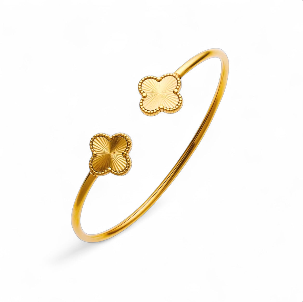 Majesty Jewelry Bangle Honey Clover 18K Vergoldet Gold