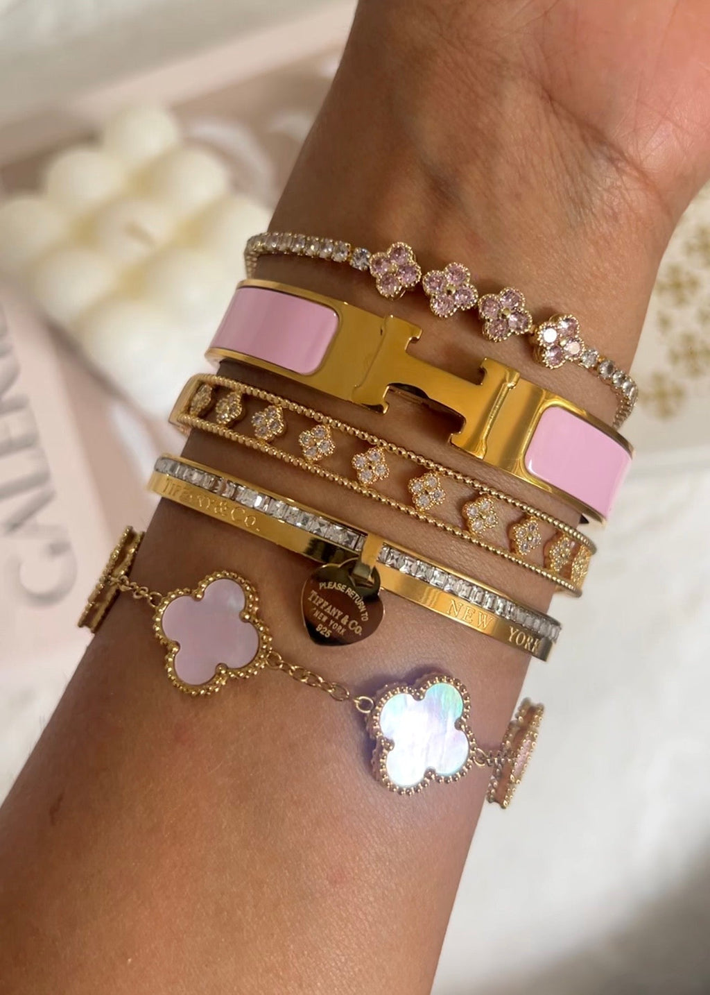 Majesty Jewelry Bangle My Love 18K Vergoldet 6 cm