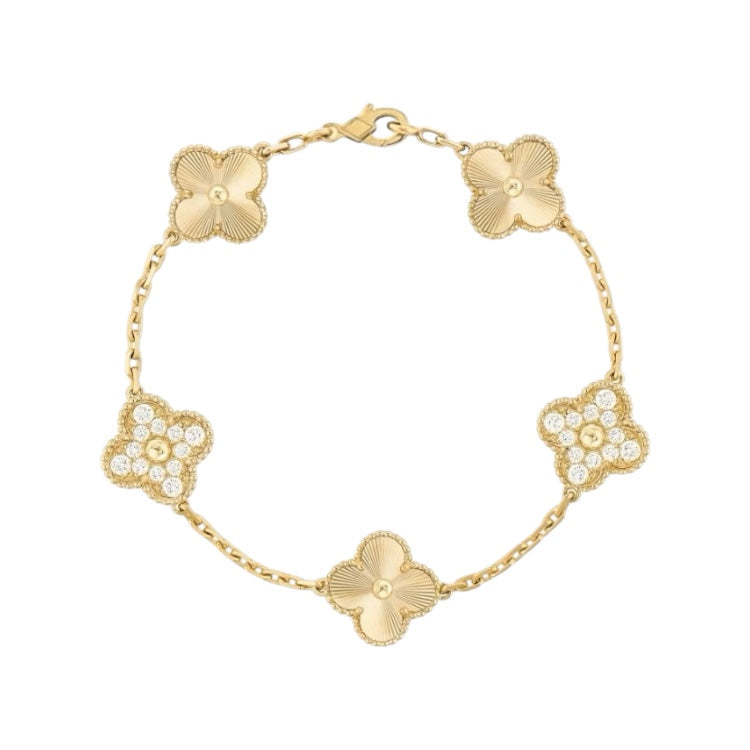 Majesty Jewelry Laser Diamond Armband 18K Vergoldet Gold