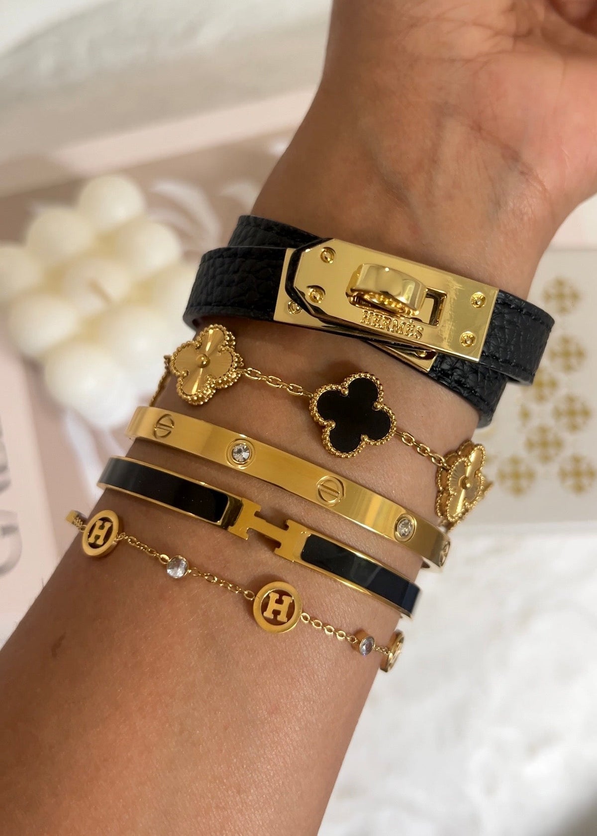 Majesty Jewelry Flip Armband 18K Vergoldet Gold