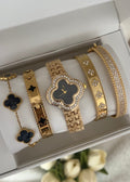 Majesty Jewelry Clover Schmuckset 18K Vergoldet Gold