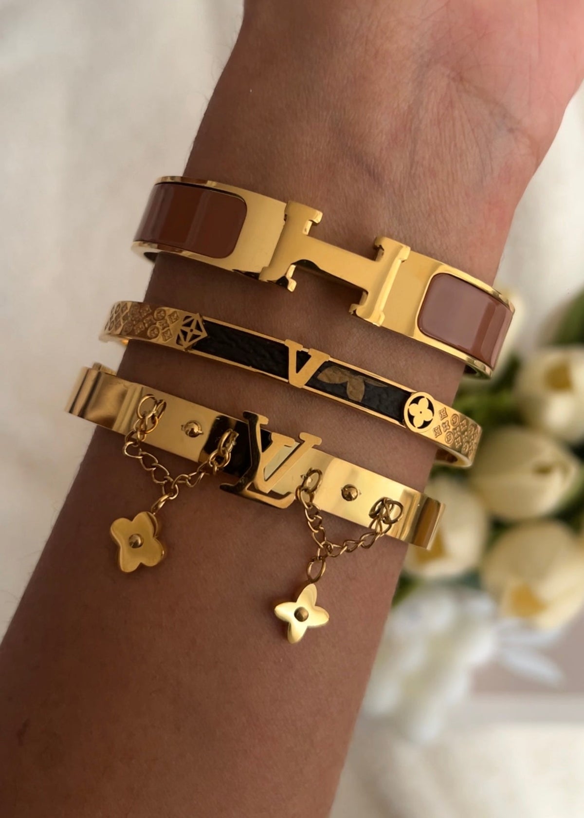 Majesty Jewelry Vera Armreif 18K Vergoldet 6 cm