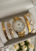 Majesty Jewelry Gold & Shell Schmuckset 18K Vergoldet Gold
