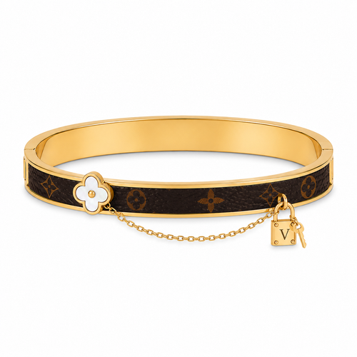 Majesty Jewelry Bangle Coffee 18K Vergoldet Gold