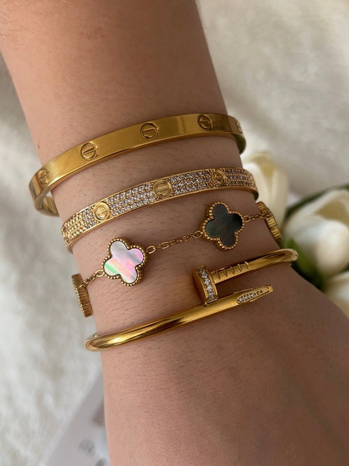 Majesty Jewelry Carrie Armreif 18K Vergoldet 6 cm