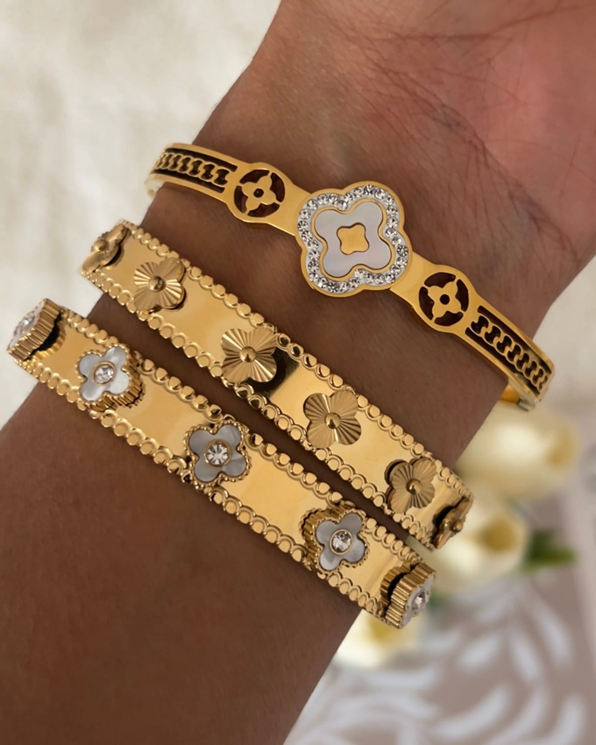 Majesty Jewelry Diana Armreif 18K Vergoldet 6 cm