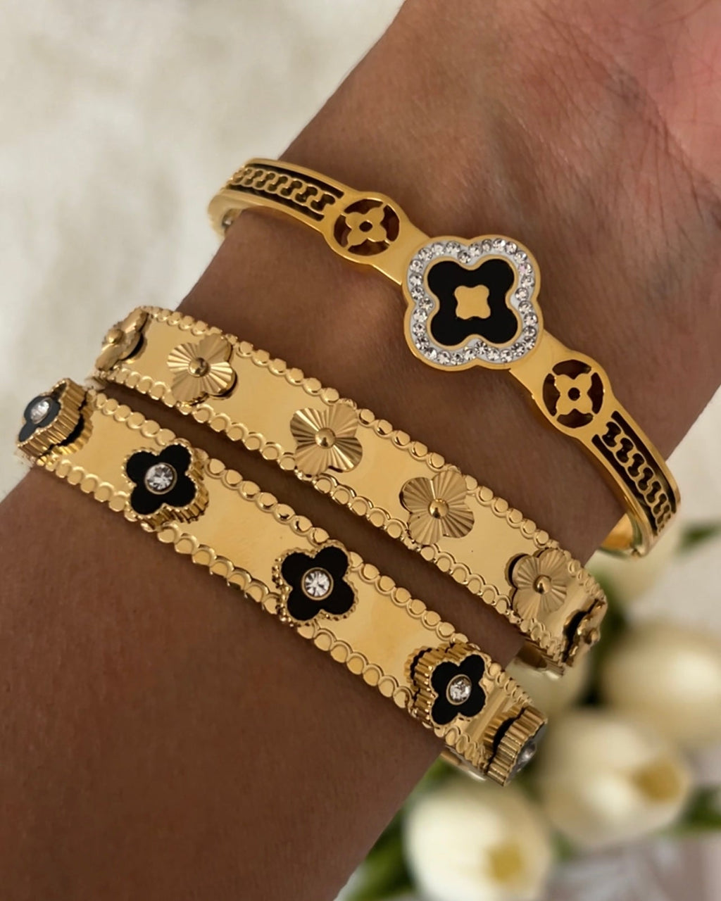 Majesty Jewelry Diana Armreif 18K Vergoldet 6 cm